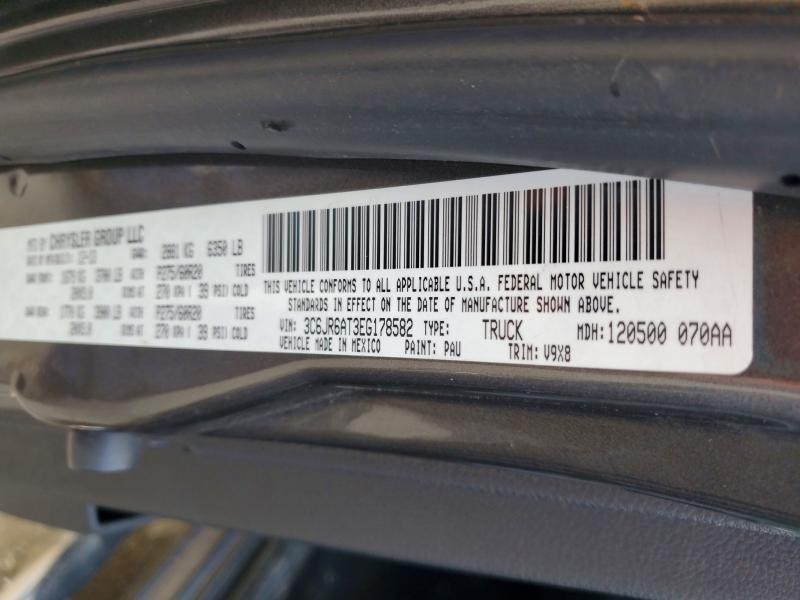 2014 Ram 1500 მანქანა იყიდება აუქციონზე, vin: 3C6JR6AT3EG178582, აუქციონის ნომერი: 46980656
