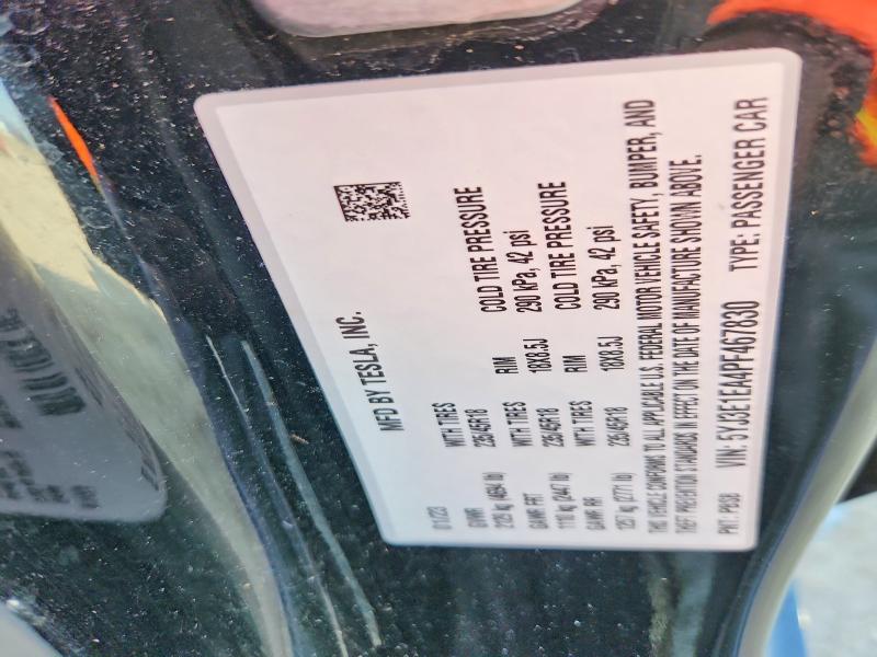 Продажа на аукционе авто 2023 Tesla 3, vin: 5YJ3E1EA4PF467830, номер лота: 46136766