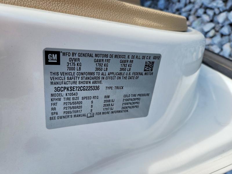 Продажа на аукционе авто 2012 Chevrolet Silverado, vin: 3GCPKSE72CG225336, номер лота: 46649036