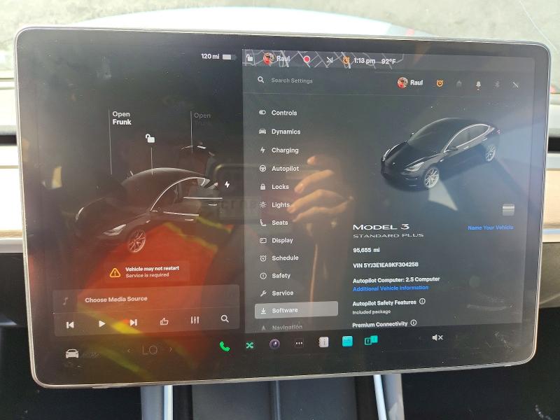 46225046 :رقم المزاد ، 5YJ3E1EA9KF304258 vin ، 2019 Tesla Model 3 مزاد بيع