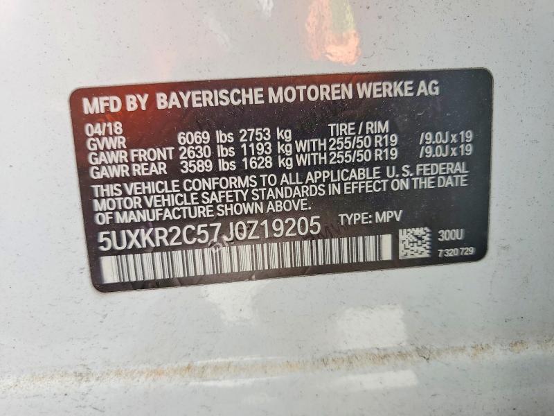 Aukcja sprzedaży 2018 Bmw X5, vin: 5UXKR2C57J0Z19205, numer aukcji: 47479156