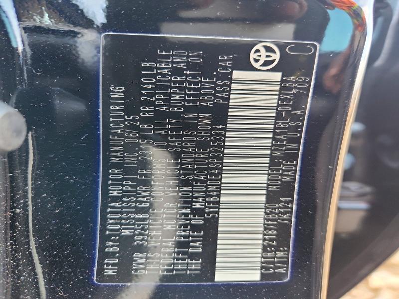 Продаж на аукціоні авто 2025 Toyota Corolla, vin: 5YFB4MDE4SP325334, номер лоту: 42048996
