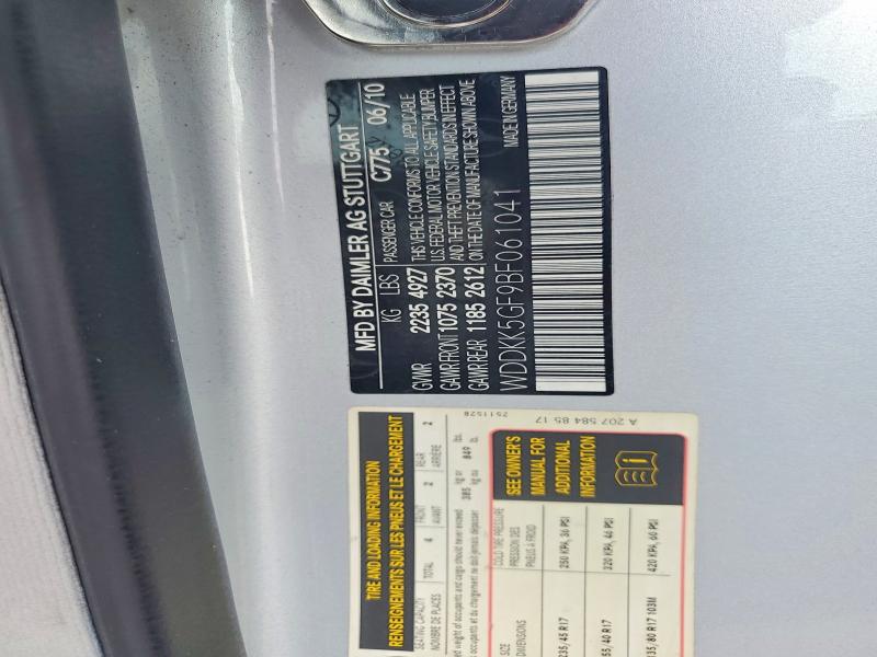Aukcja sprzedaży 2011 Mercedes-benz E, vin: WDDKK5GF9BF061041, numer aukcji: 47359126