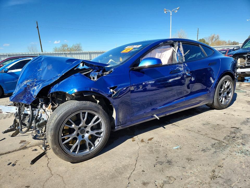 2022 Tesla Model S მანქანა იყიდება აუქციონზე, vin: 5YJSA1E57NF478828, აუქციონის ნომერი: 45596776