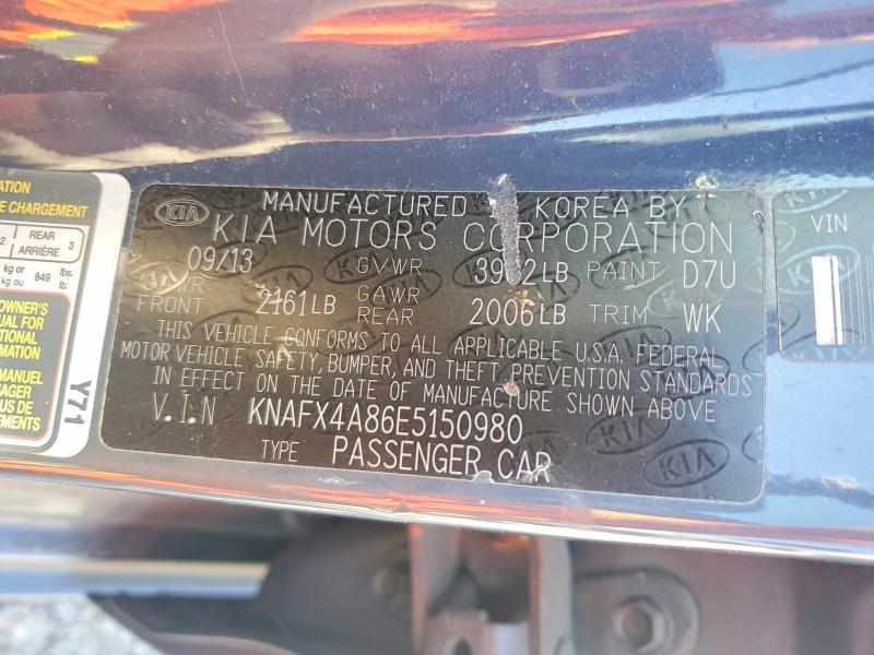 Продаж на аукціоні авто 2014 Kia Forte, vin: KNAFX4A86E5150980, номер лоту: 47169286