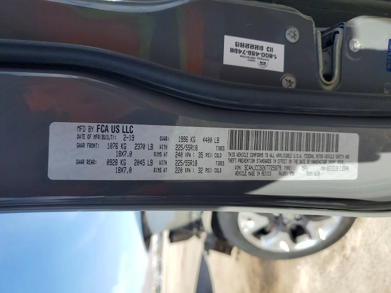 47388936 :رقم المزاد ، 3C4NJCCB2KT725879 vin ، 2019 Jeep Compass مزاد بيع