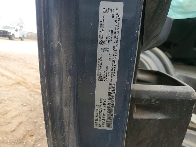 Auction sale of the 2021 Ram Promaster 3500, vin: 3C6MRVJG2ME579383, lot number: 41838666