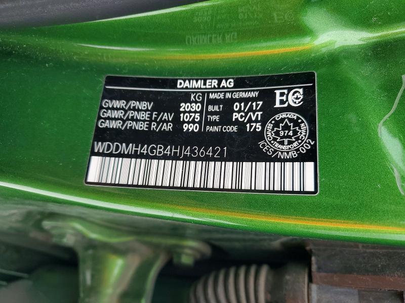 Продаж на аукціоні авто 2017 Mercedes-benz B, vin: WDDMH4GB4HJ436421, номер лоту: 45752426