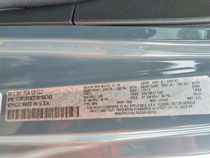 Aukcja sprzedaży 2026 Jeep Wrangler, vin: 1C4PJXDN3TW164743, numer aukcji: 47578546