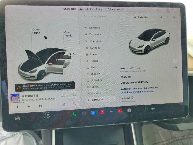 Продажа на аукционе авто 2019 Tesla Model 3, vin: 5YJ3E1EAXKF401470, номер лота: 48045586