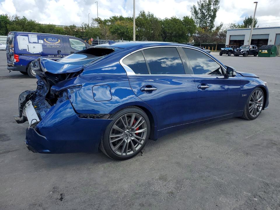 2019 Infiniti Q50 მანქანა იყიდება აუქციონზე, vin: JN1FV7AR1KM801083, აუქციონის ნომერი: 45485276