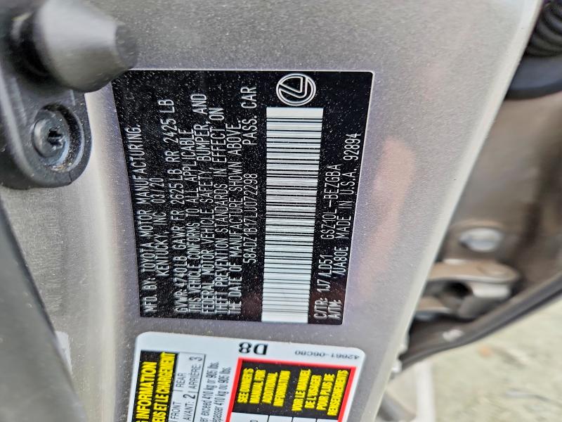 Продажа на аукционе авто 2020 Lexus Es 350, vin: 58ADZ1B17LU072298, номер лота: 79836465