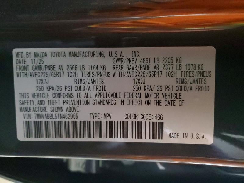 Продаж на аукціоні авто 2026 Mazda Cx-50, vin: 7MMVABBL5TN462955, номер лоту: 46097516