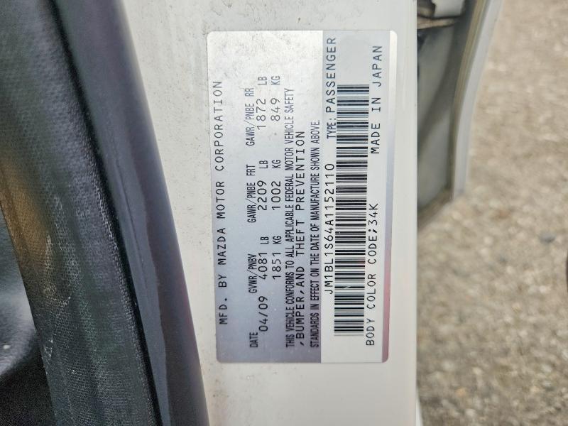 Продаж на аукціоні авто 2010 Mazda 3, vin: JM1BL1S64A1152110, номер лоту: 48178626