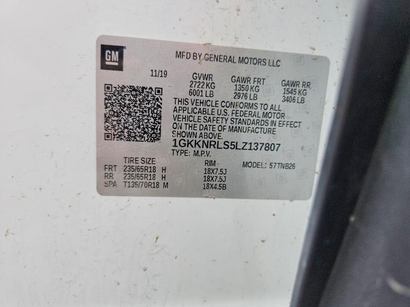 Продажа на аукционе авто 2020 Gmc Acadia, vin: 1GKKNRLS5LZ137807, номер лота: 48007126