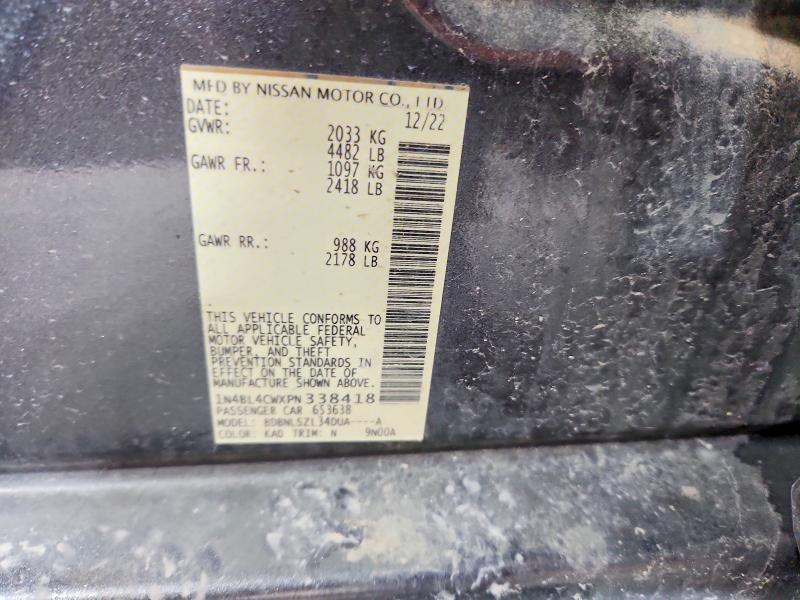 2023 Nissan Altima მანქანა იყიდება აუქციონზე, vin: 1N4BL4CWXPN338418, აუქციონის ნომერი: 41919576