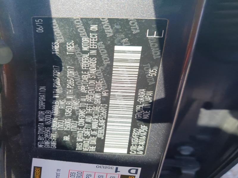 47949826 :رقم المزاد ، JTEBU5JR4F5266913 vin ، 2015 Toyota 4runner مزاد بيع