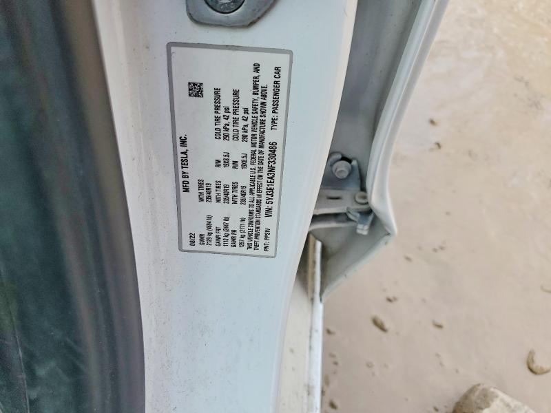 Aukcja sprzedaży 2022 Tesla Model 3, vin: 5YJ3E1EA3NF330486, numer aukcji: 79457095