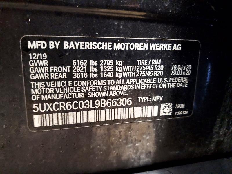 79840885 :رقم المزاد ، 5UXCR6C03L9B66306 vin ، 2020 Bmw X5 مزاد بيع