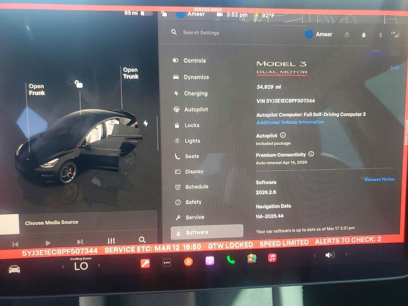 Aukcja sprzedaży 2023 Tesla Model 3, vin: 5YJ3E1EC8PF507344, numer aukcji: 46284566