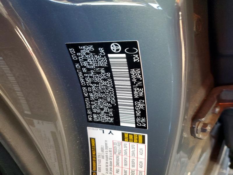 Продажа на аукционе авто 2023 Toyota Prius Prime, vin: JTDACACU0P3006146, номер лота: 41916146
