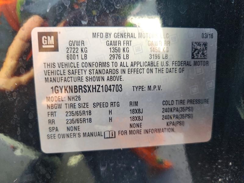 Продажа на аукционе авто 2017 Cadillac Xt5, vin: 1GYKNBRSXHZ104703, номер лота: 47543896