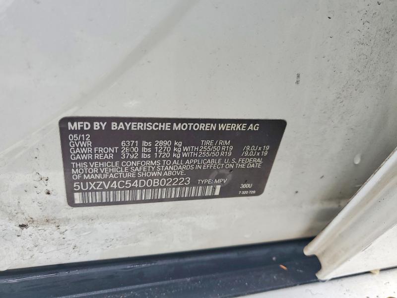 Aukcja sprzedaży 2013 Bmw X5, vin: 5UXZV4C54D0B02223, numer aukcji: 78113245