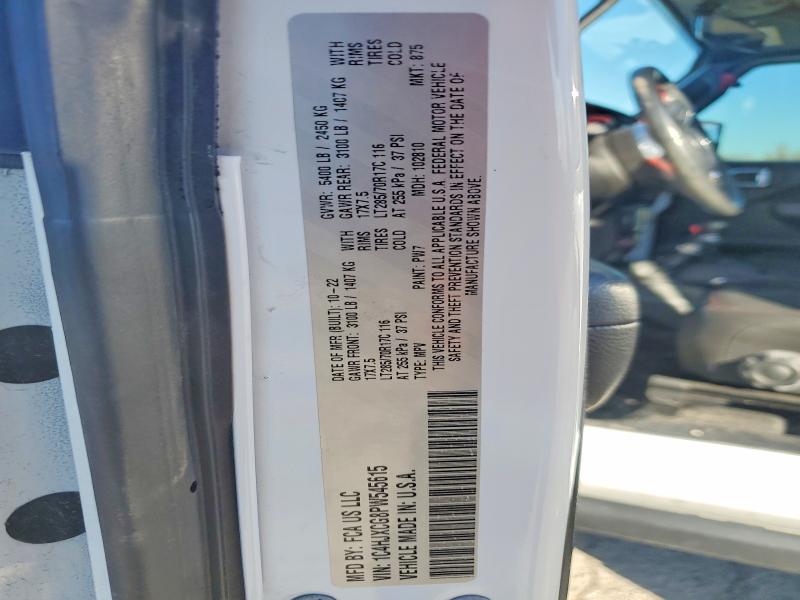 Продажа на аукционе авто 2023 Jeep Wrangler, vin: 1C4HJXCG8PW545615, номер лота: 46397776