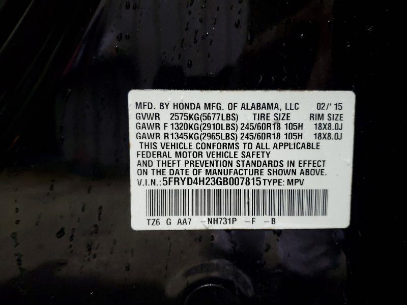 Продажа на аукционе авто 2016 Acura Mdx, vin: 5FRYD4H23GB007815, номер лота: 46557346