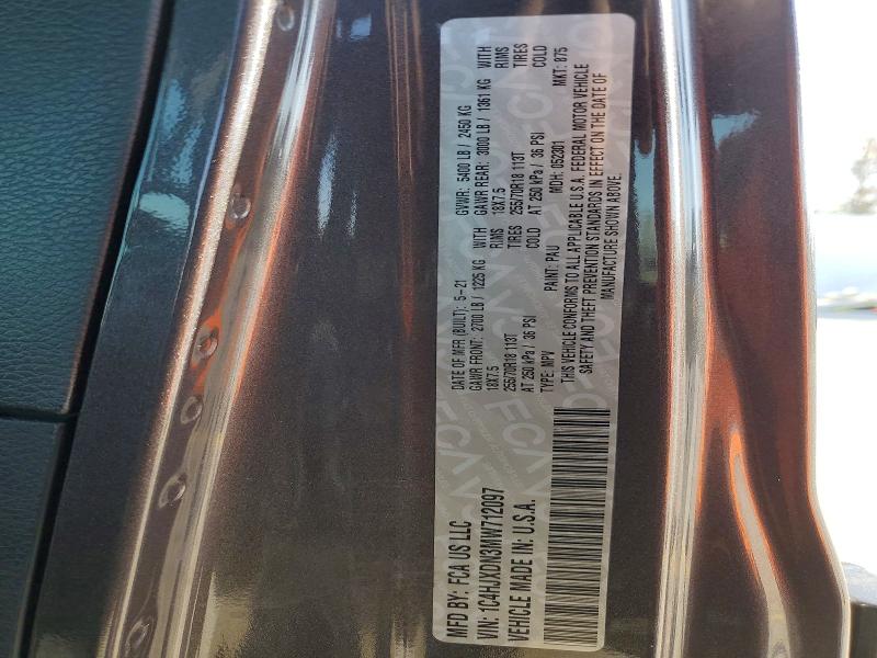 Auction sale of the 2021 Jeep Wrangler Unlimited, vin: 1C4HJXDN3MW712097, lot number: 47773996