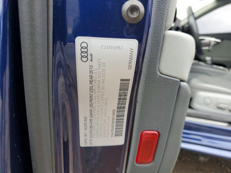 Продаж на аукціоні авто 2019 Audi A4, vin: WAUDNAF4XKN019466, номер лоту: 47567706