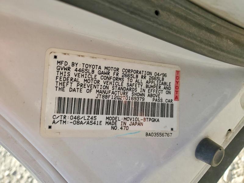 Aukcja sprzedaży 1996 Lexus Es 300, vin: JT8BF12G2T0169379, numer aukcji: 46352916