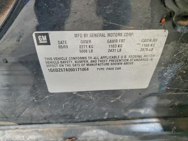 2009 Cadillac Sts მანქანა იყიდება აუქციონზე, vin: 1G6DZ67A090171064, აუქციონის ნომერი: 47323196