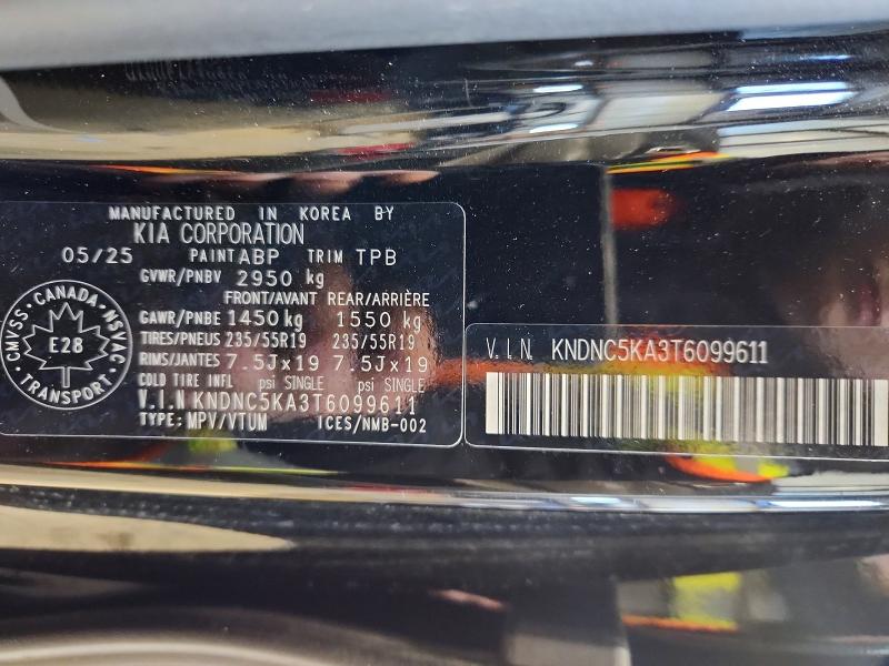 Aukcja sprzedaży 2026 Kia Carnival Hybrid, vin: KNDNC5KA3T6099611, numer aukcji: 77756665