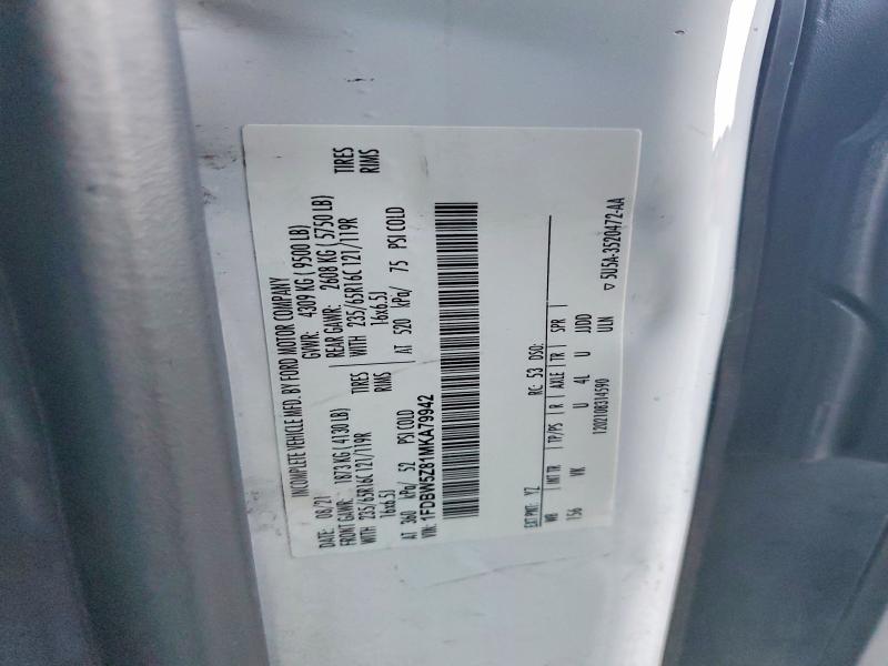 Продажа на аукционе авто 2021 Ford Transit, vin: 1FDBW5Z81MKA79942, номер лота: 79991335