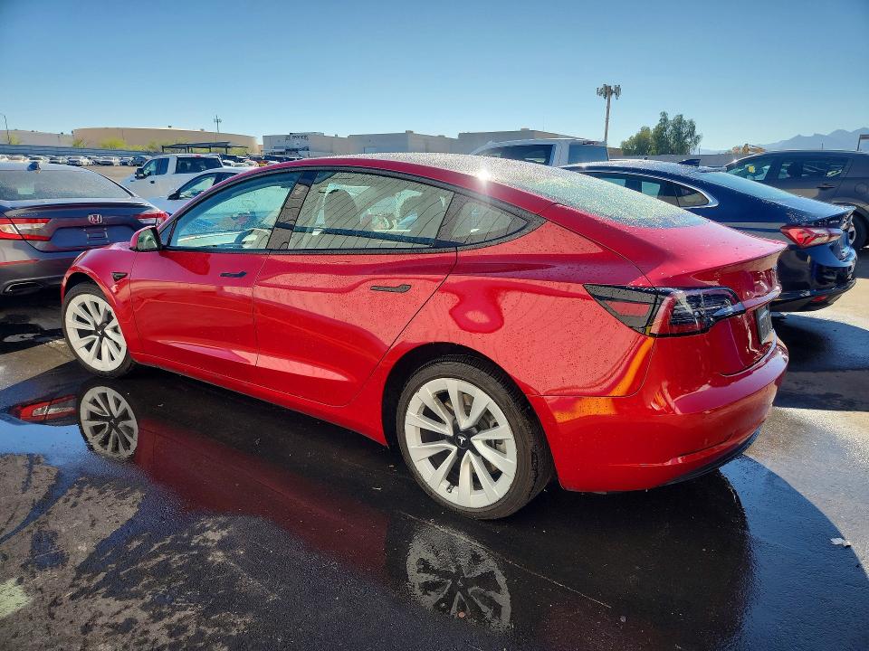 47102236 :رقم المزاد ، 5YJ3E1EA9NF369826 vin ، 2022 Tesla Model 3 مزاد بيع