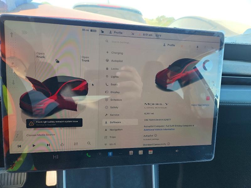 47293946 :رقم المزاد ، 7SAYGDED1TF421977 vin ، 2026 Tesla Model Y مزاد بيع