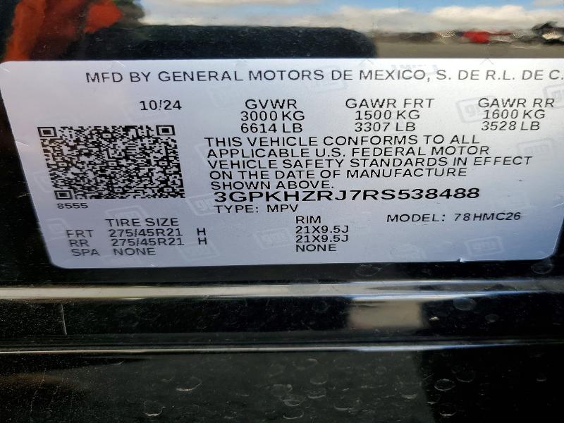 2024 Honda Prologue მანქანა იყიდება აუქციონზე, vin: 3GPKHZRJ7RS538488, აუქციონის ნომერი: 79648365