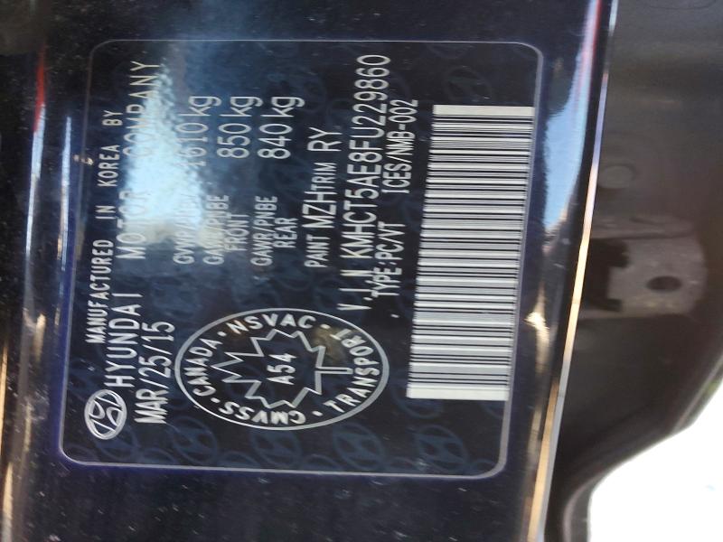 Aukcja sprzedaży 2015 Hyundai Accent, vin: KMHCT5AE8FU229860, numer aukcji: 47545696