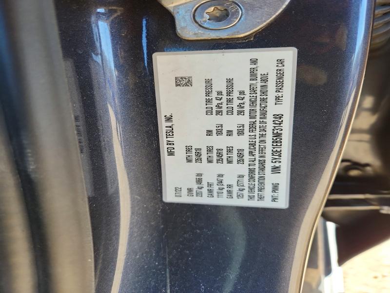 46812636 :رقم المزاد ، 5YJ3E1EB5NF314248 vin ، 2022 Tesla Model 3 مزاد بيع