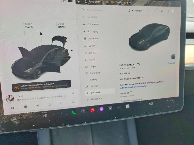 Продажа на аукционе авто 2021 Tesla Model 3, vin: 5YJ3E1EA3MF876476, номер лота: 41835066