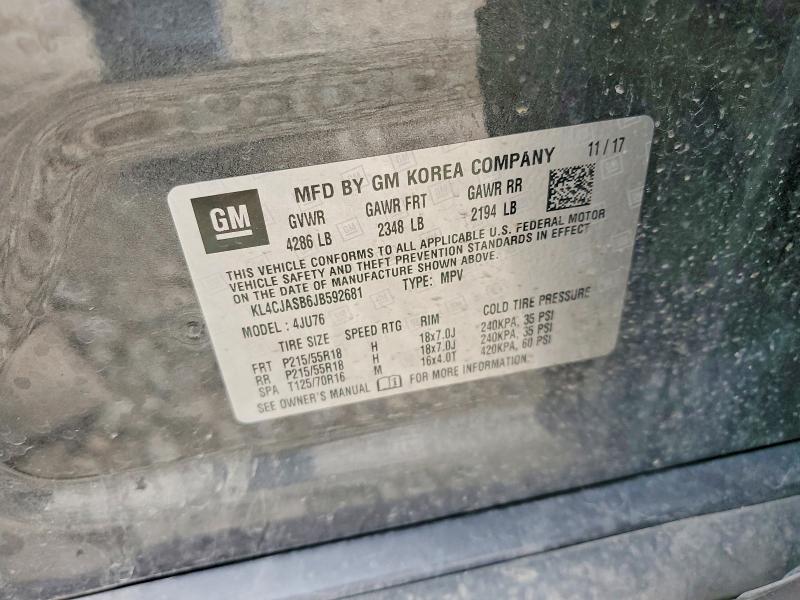 Aukcja sprzedaży 2018 Buick Encore, vin: KL4CJASB6JB592681, numer aukcji: 47108086