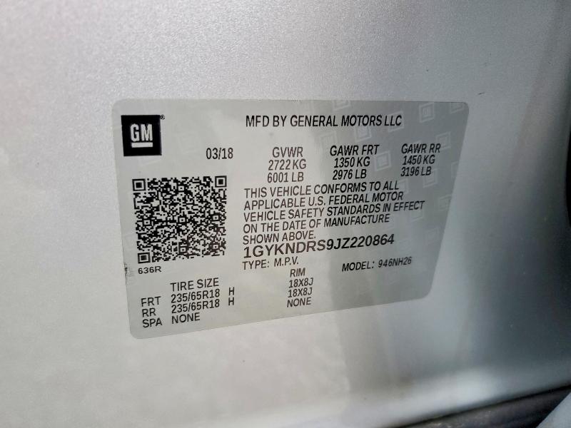 Продаж на аукціоні авто 2018 Cadillac Xt5, vin: 1GYKNDRS9JZ220864, номер лоту: 46844286