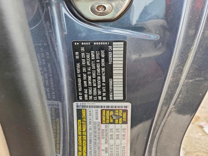 Продаж на аукціоні авто 2008 Volkswagen Eos, vin: WVWFA71FX8V055623, номер лоту: 47940166