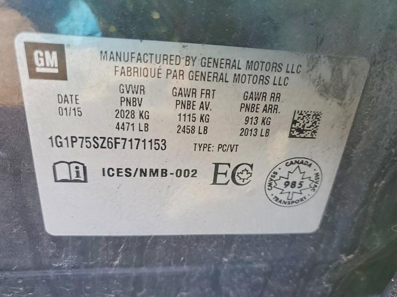 Aukcja sprzedaży 2015 Chevrolet Cruze, vin: 1G1P75SZ6F7171153, numer aukcji: 41788816