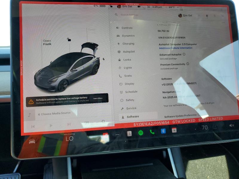 Aukcja sprzedaży 2018 Tesla Model 3, vin: 5YJ3E1EA2JF051654, numer aukcji: 46821756