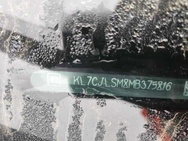 47870736 :رقم المزاد ، KL7CJLSM8MB375816 vin ، 2021 Chevrolet Trax مزاد بيع