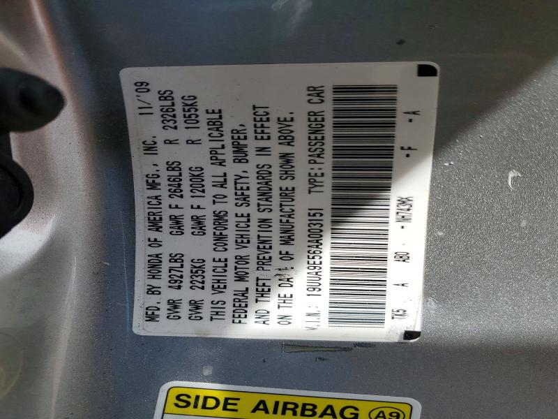Продажа на аукционе авто 2010 Acura Tl, vin: 19UUA9E56AA003151, номер лота: 46358536