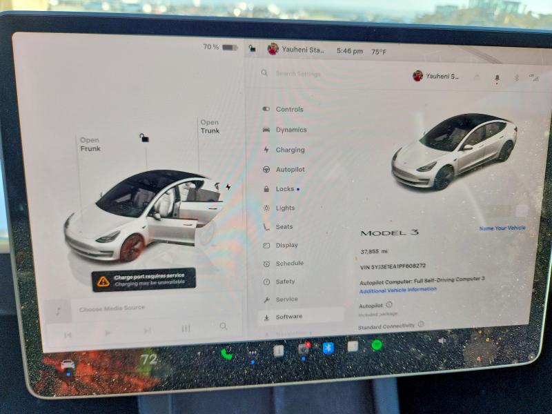 2023 Tesla Model 3 მანქანა იყიდება აუქციონზე, vin: 5YJ3E1EA1PF608272, აუქციონის ნომერი: 47090306