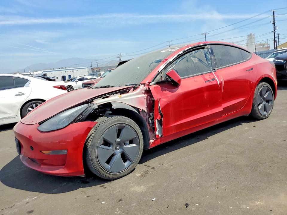 2022 Tesla Model 3 მანქანა იყიდება აუქციონზე, vin: 5YJ3E1EB1NF273763, აუქციონის ნომერი: 48119796